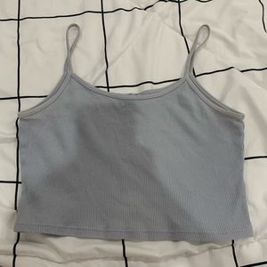 Brandy Melville, light blue, spaghetti strap, cropped tank top, one size
